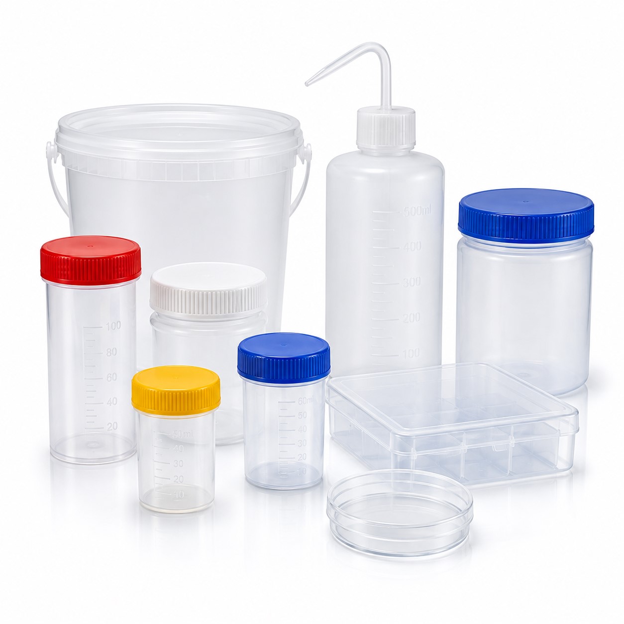 Plastic Laboratory Containers