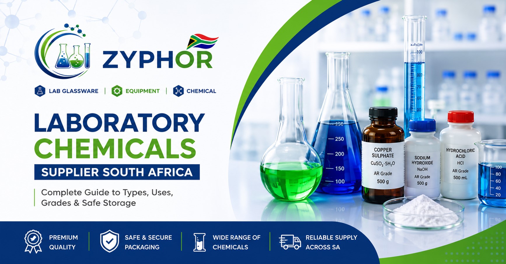 Laboratory Chemicals Supplier South Africa: Complete Guide to Types, Uses, Grades & Safe Storage