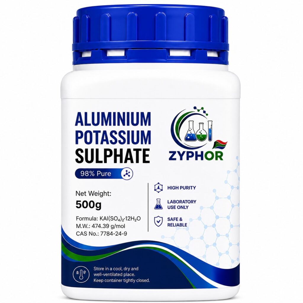 Aluminium Potassium Sulphate 99.5% (KAl(SO₄)₂·12H₂O)